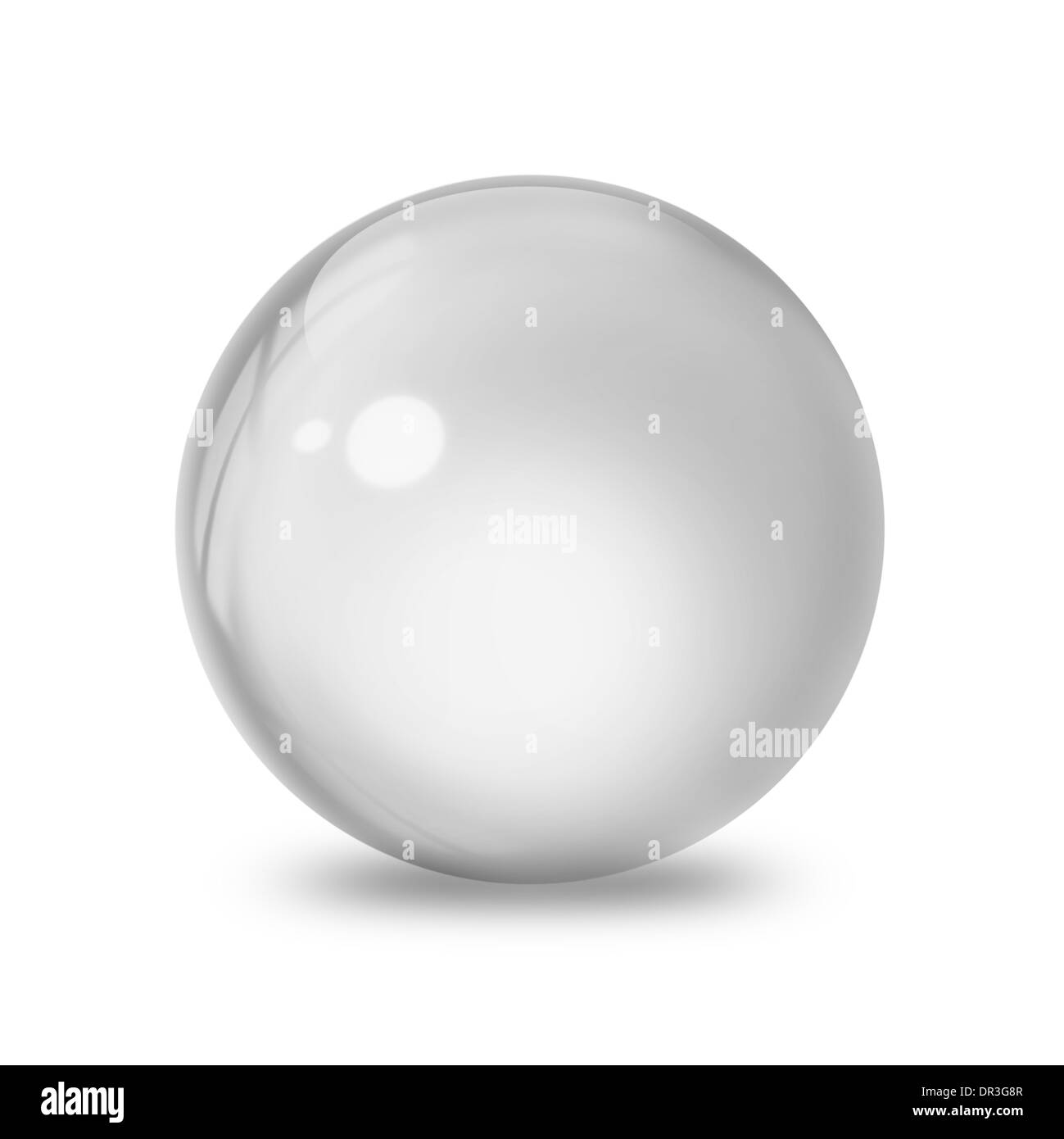 sphere on white Stock Photo