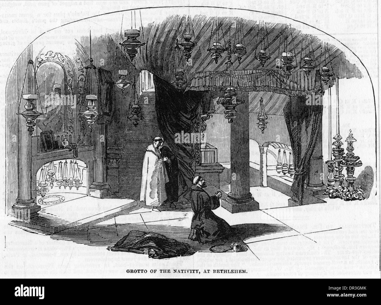 Grotto of the nativity Black and White Stock Photos & Images - Alamy