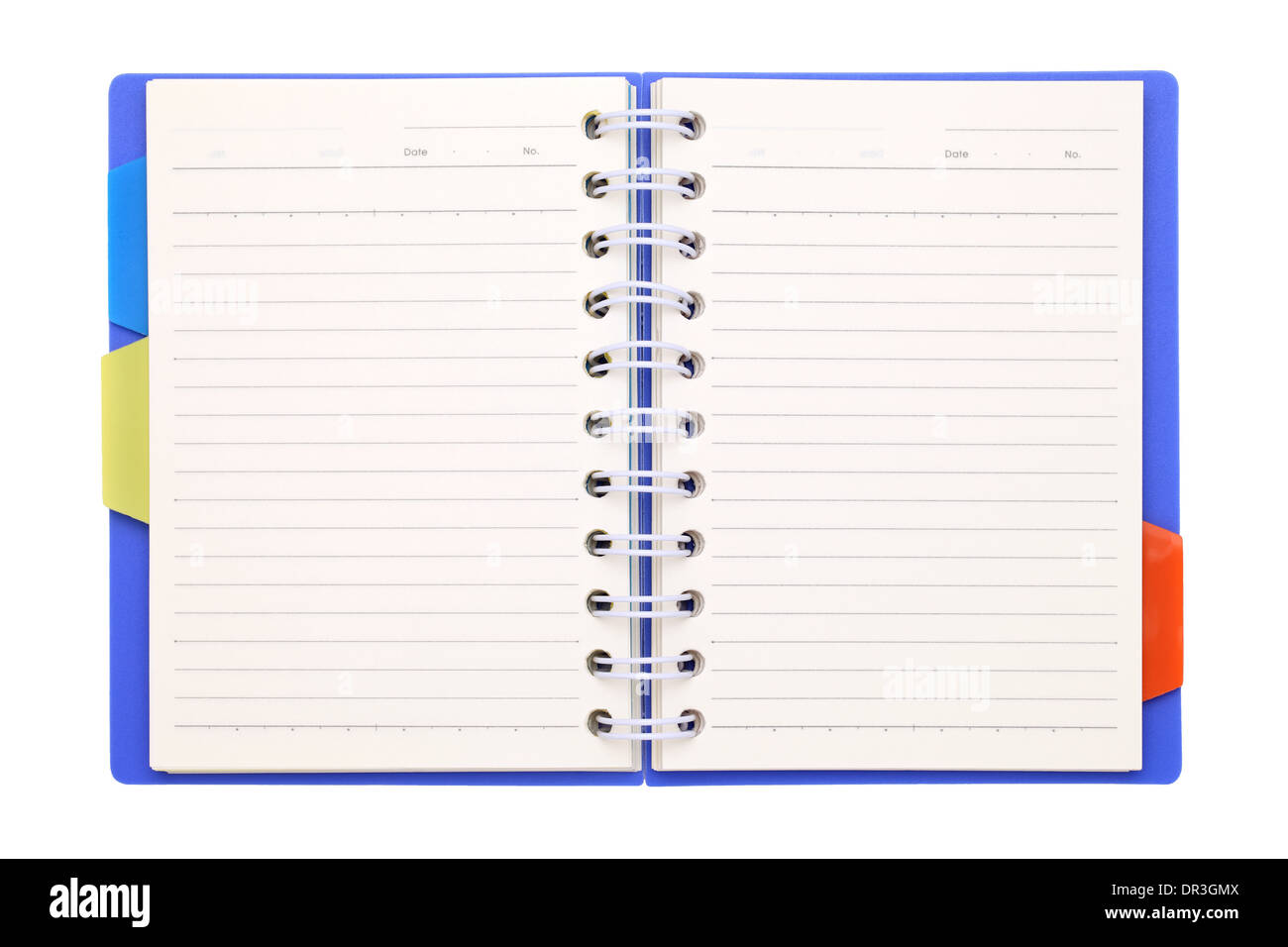 Blank empty notebook page Cut Out Stock Images & Pictures - Alamy