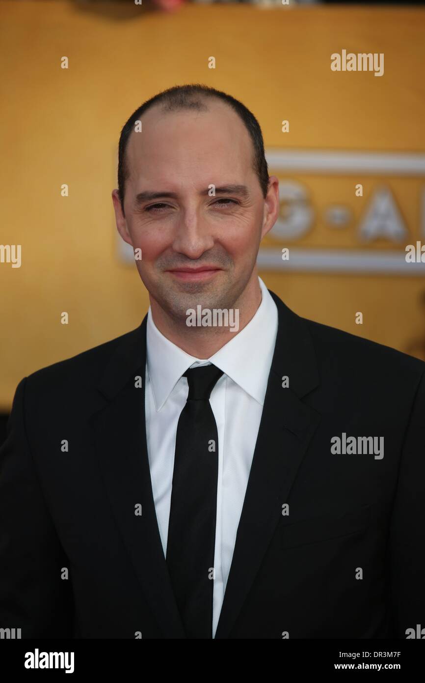 Los Angeles, USA. 18th Jan, 2014. Actor Tony Hale attends the 20th annual Screen Actor's Guild Awards aka SAG Awards at Shrine Auditorim in Los Angeles, USA, on 18 January 2014.  -NO WIRE SERVICE- Credit:  dpa picture alliance/Alamy Live News Stock Photo