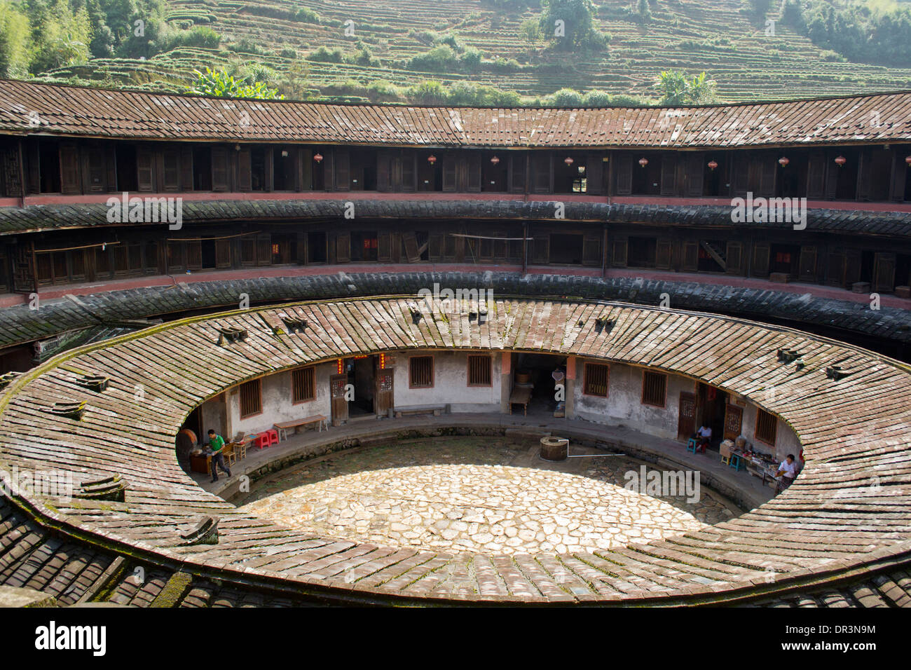 Tulou in Fujian Province, China Stock Photo