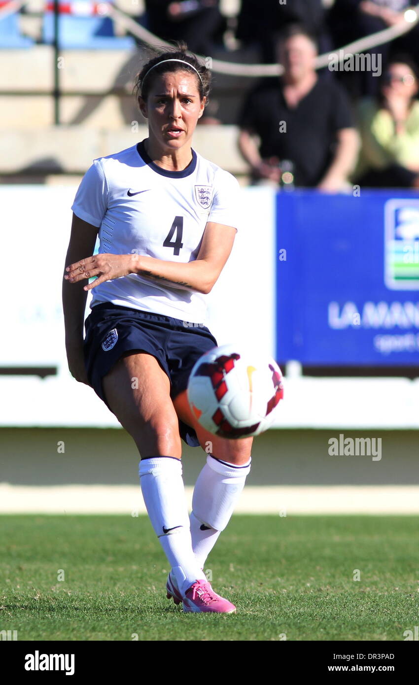 La Manga, Spain. 17 January 2014, La Manga Club. Women's Friendly International: England 1 Norway 1 Photo Alamy Live News Stock Photo