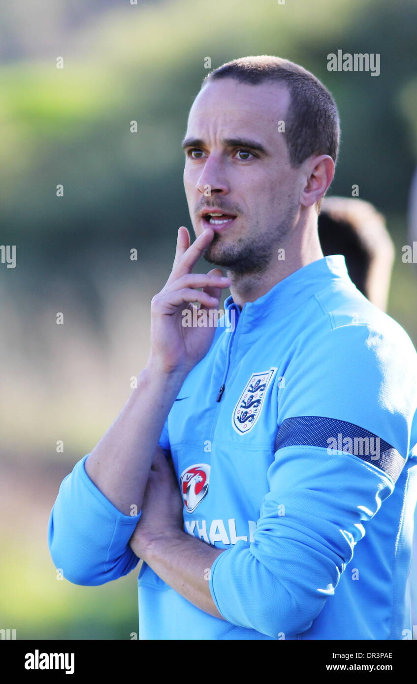 La Manga, Spain. 17 January 2014, La Manga Club. Women's Friendly International: England 1 Norway 1  © Tony Henshaw/Alamy Live N Stock Photo