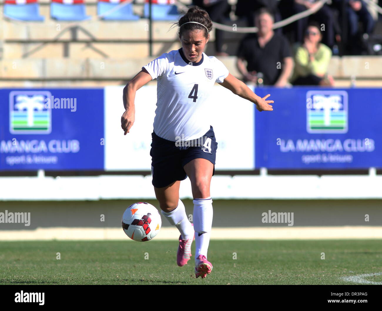 La Manga, Spain. 17 January 2014, La Manga Club. Women's Friendly International: England 1 Norway 1 Photo Alamy Live News Stock Photo