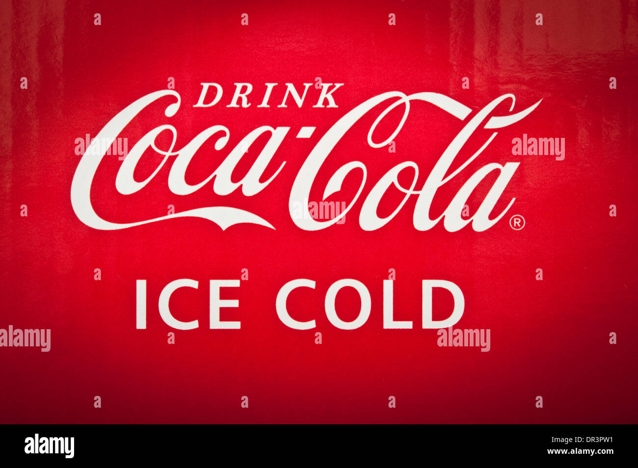 vintage Coca Cola advertising sign Stock Photo