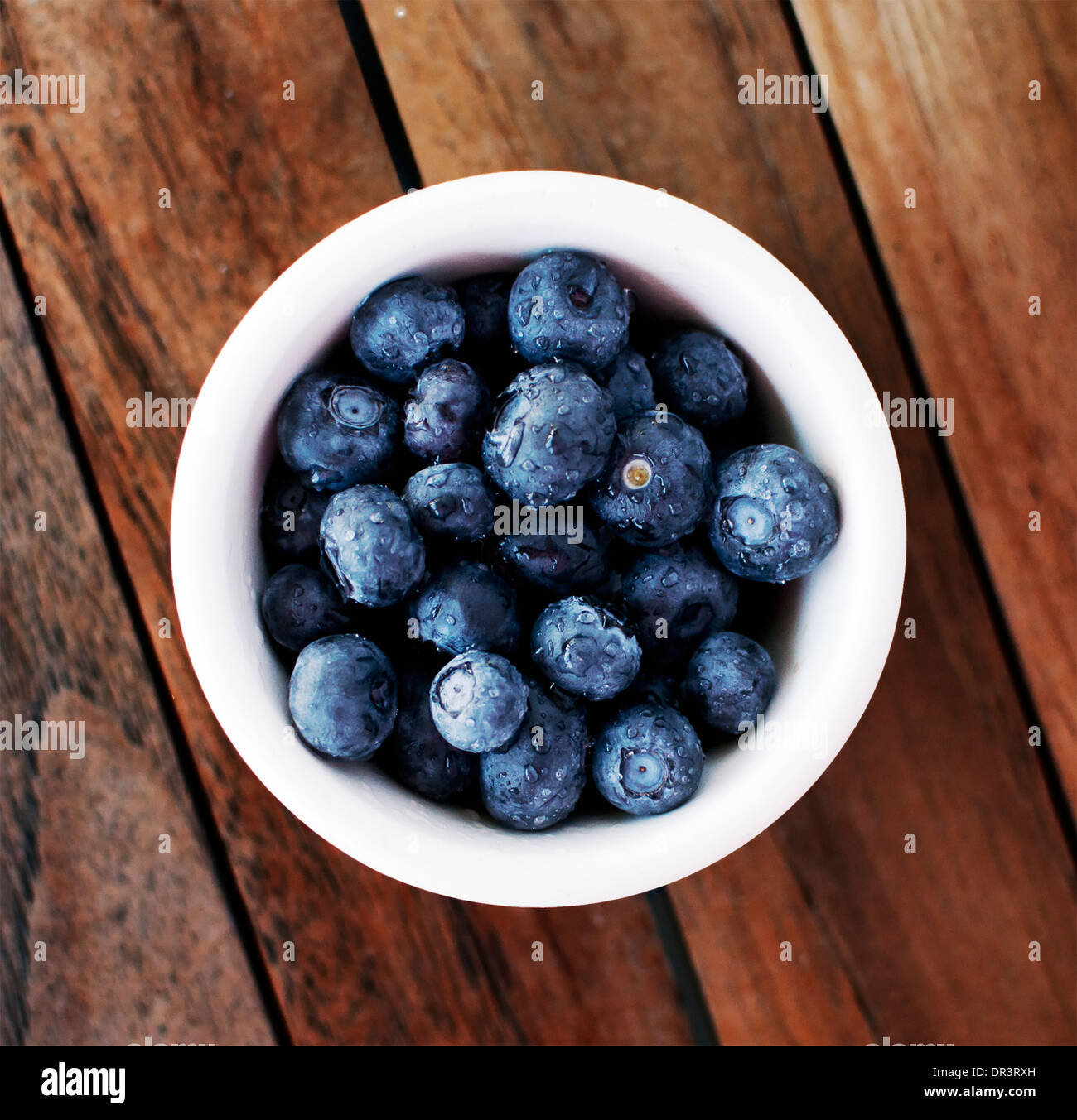 Blueberries in a bowl Stock Photo