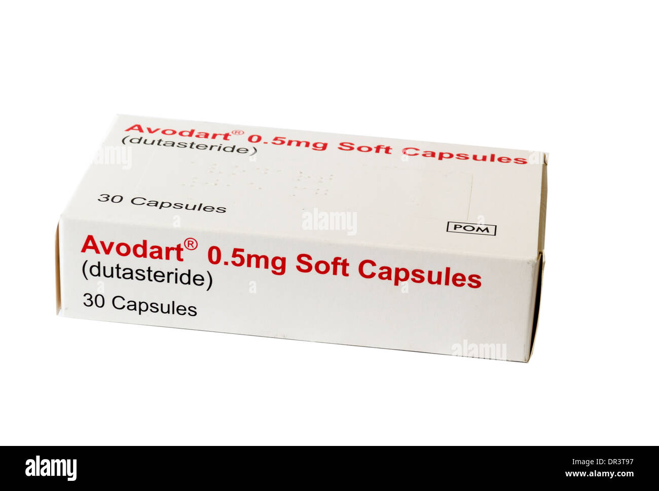 0.5mg Dutasteride tablets made by Avodart and used in the UK Stock Photo