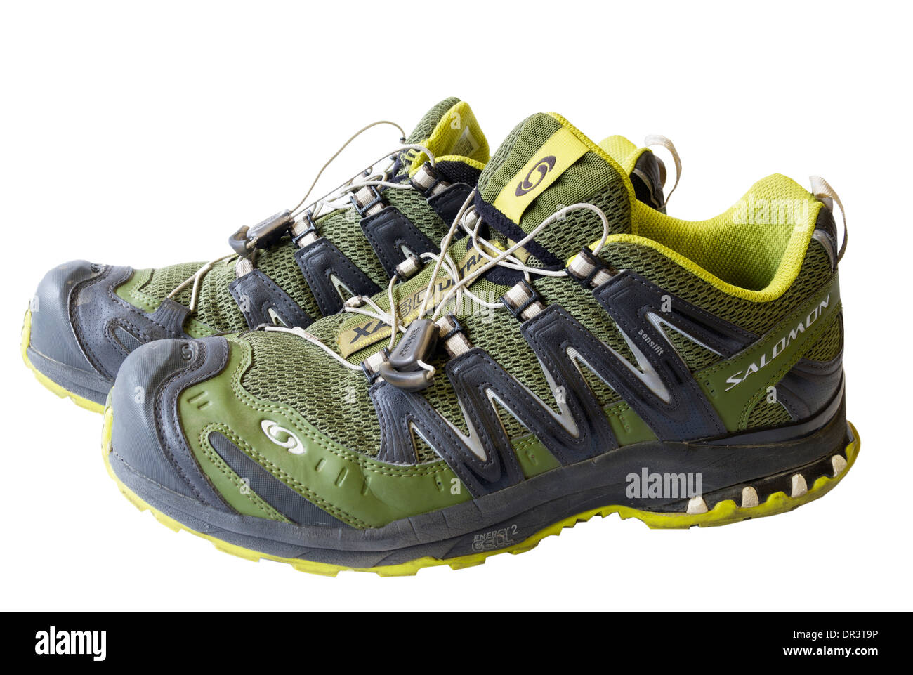 A pair of clean Salomon cross country training shoes Stock Photo - Alamy