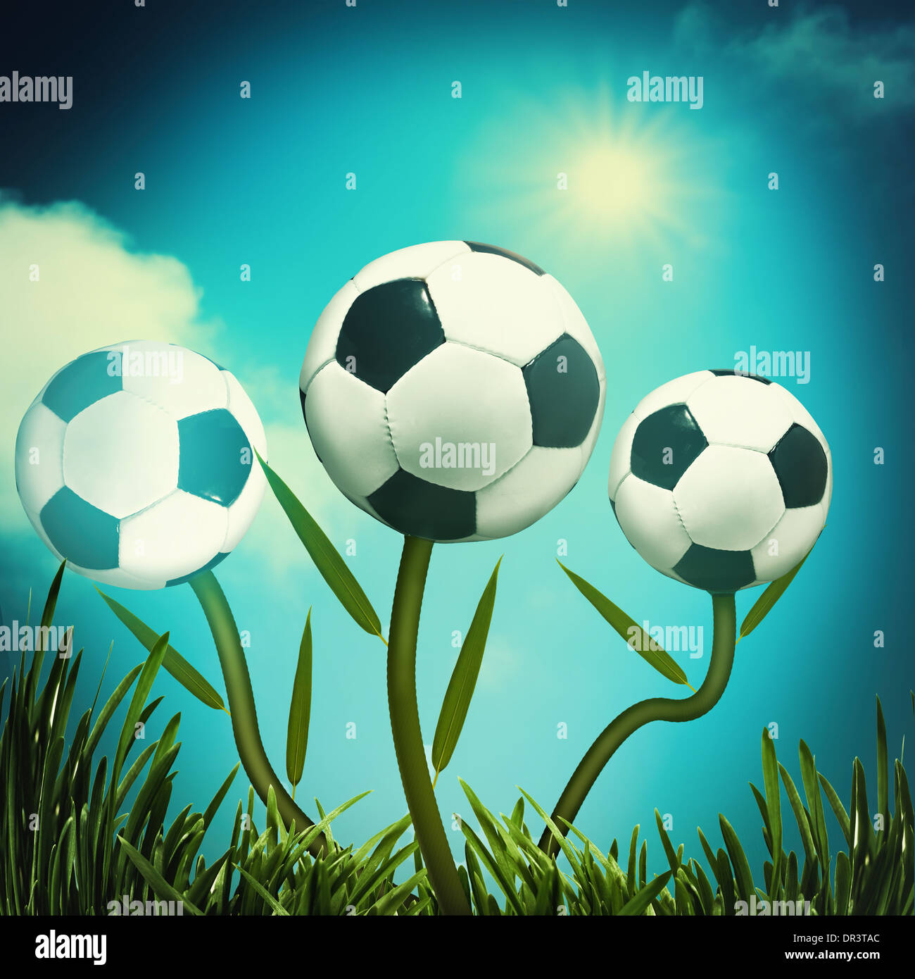 Funny football and soccer backgrounds for your design Stock Photo - Alamy