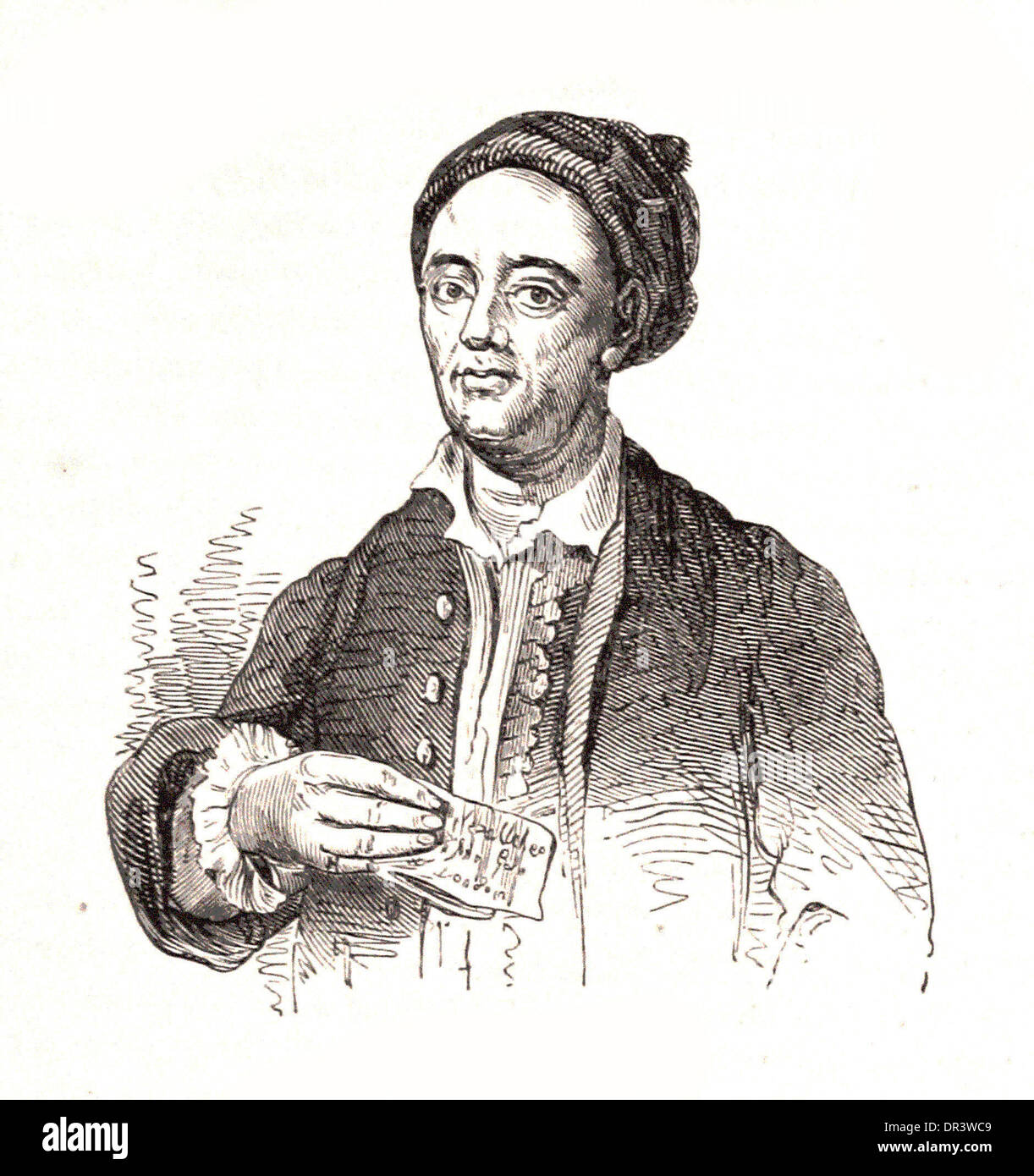 Portrait of Edward Cave Britsh engraving Stock Photo Alamy
