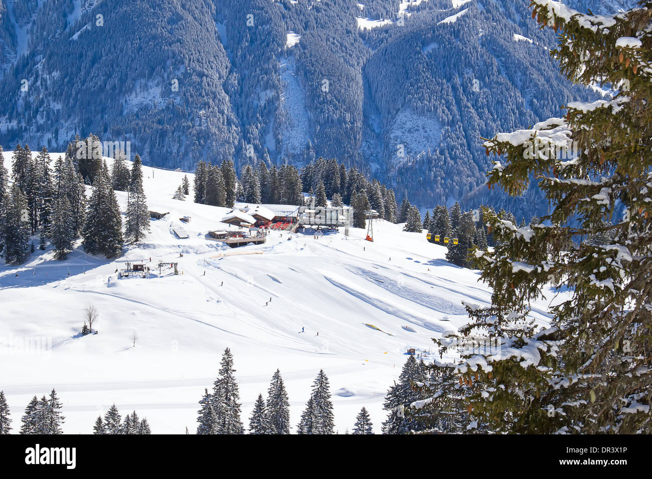 Winter in the swiss alps, Switzerland Stock Photo - Alamy