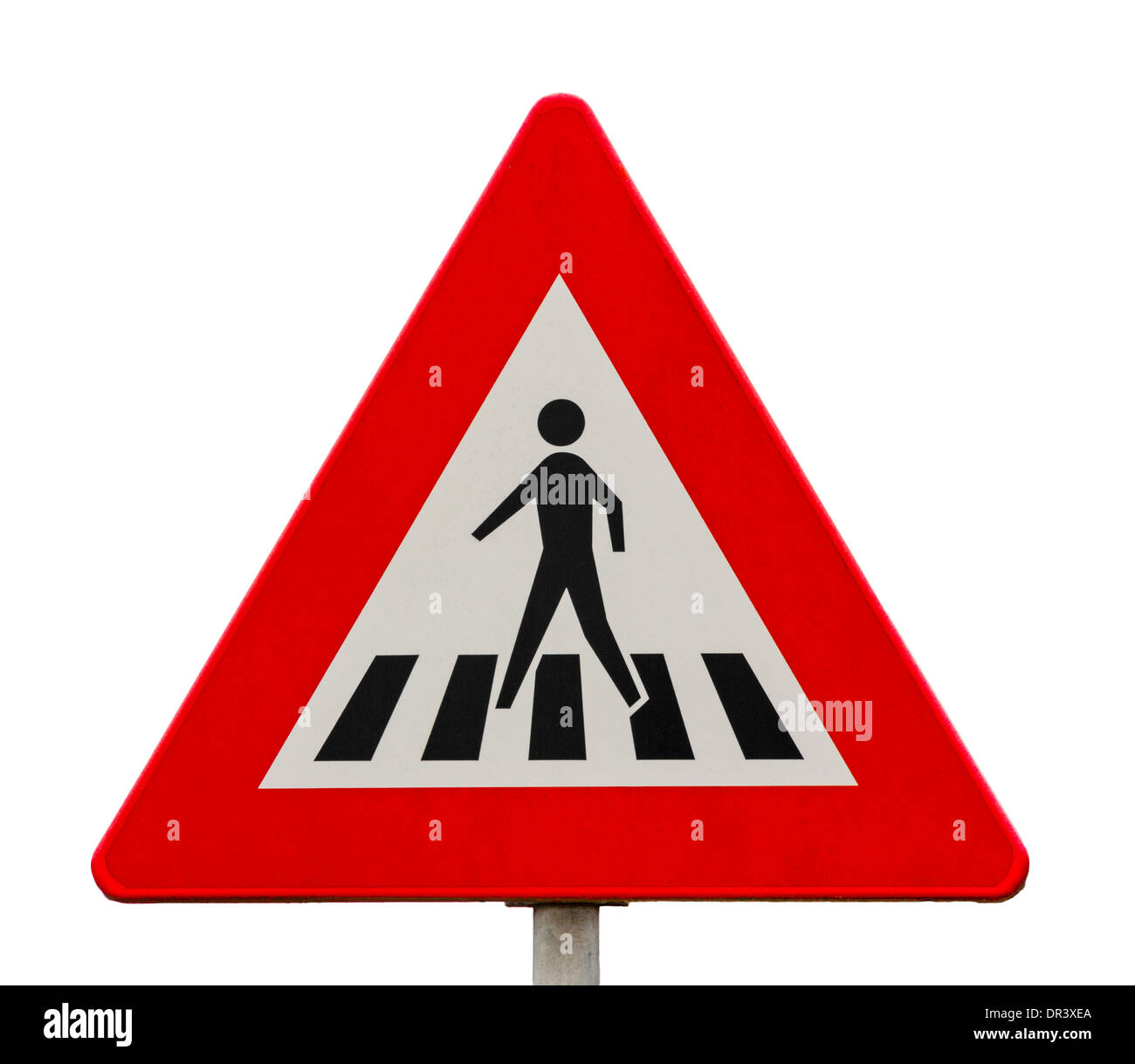 Pedestrian crossing sign isolated hi-res stock photography and