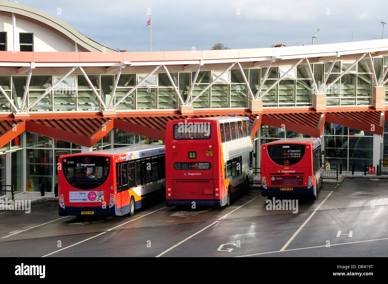 Mansfield Bus Station,Nottinghamshire,UK Stock Photo Alamy