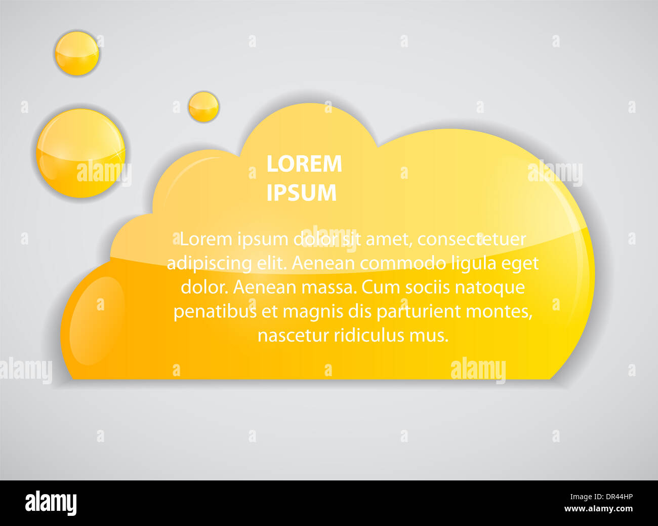 Speech bubble cloud vector illustration Stock Photo - Alamy