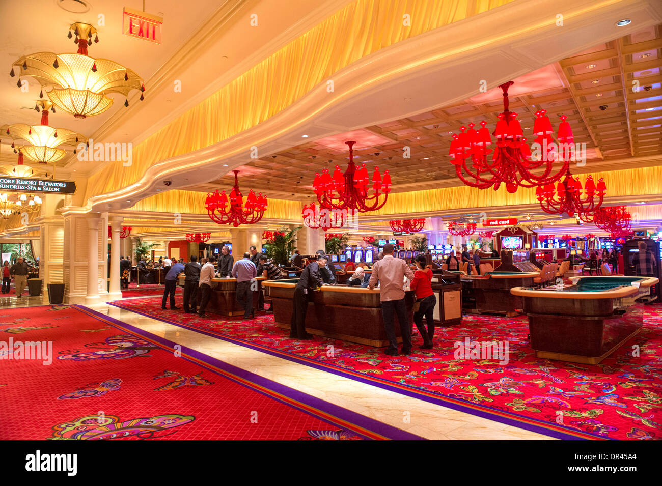The The Interior Of Wynn Hotel And Casino In Las Vegas Stock Photo Alamy
