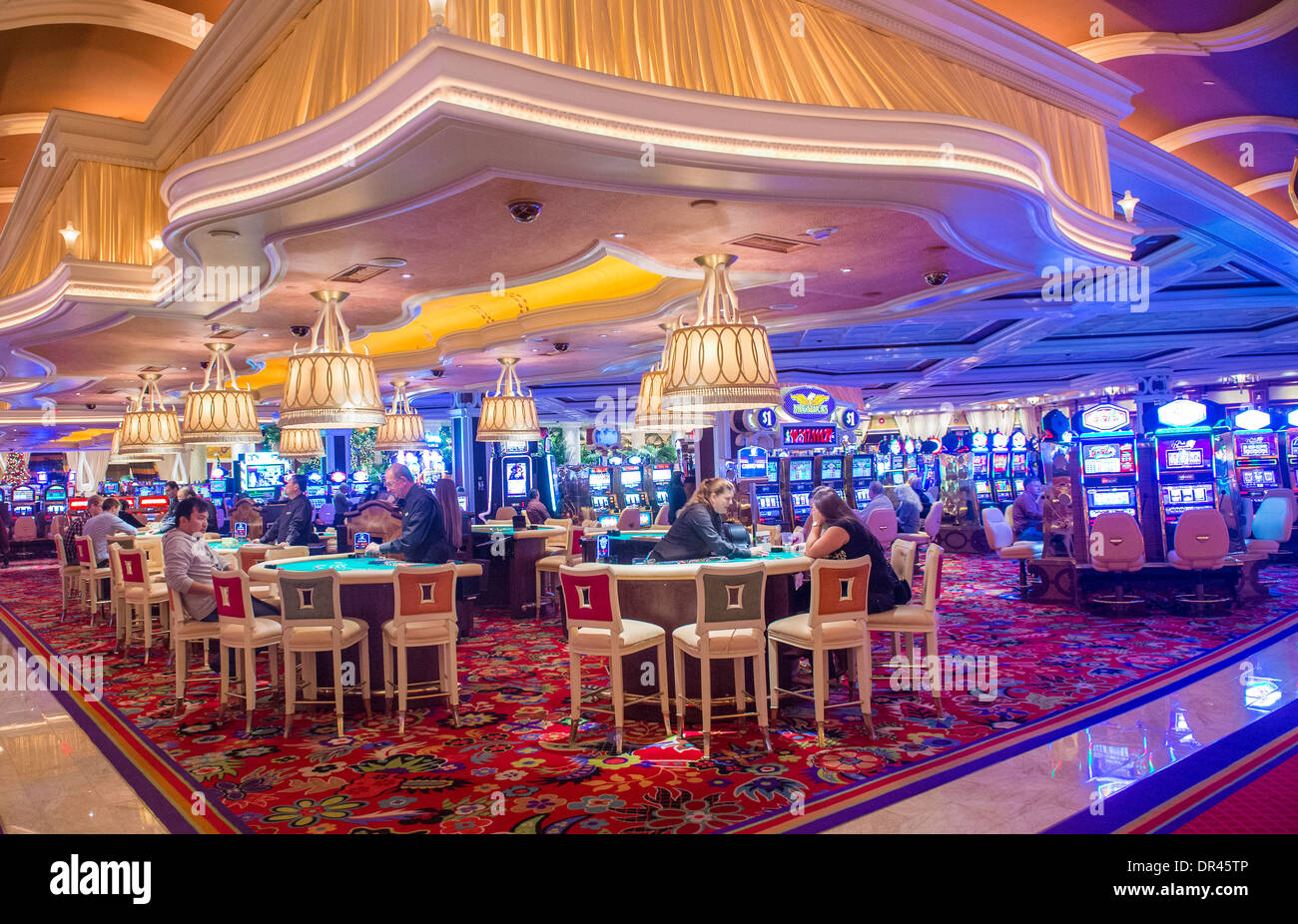 The the interior of Wynn Hotel and casino in Las Vegas Stock Photo - Alamy