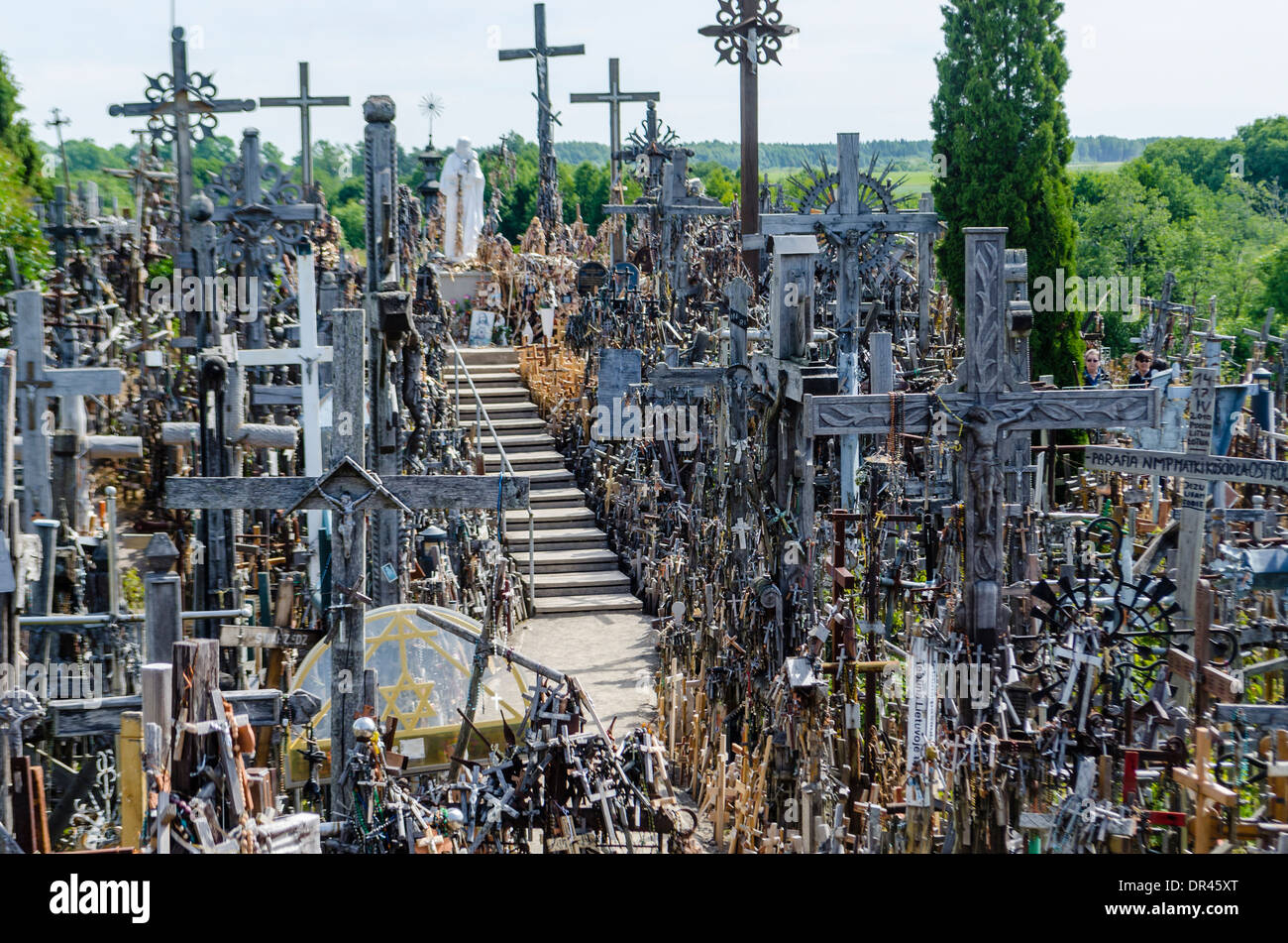 Hill of Crosses, Lithuania Stock Photo