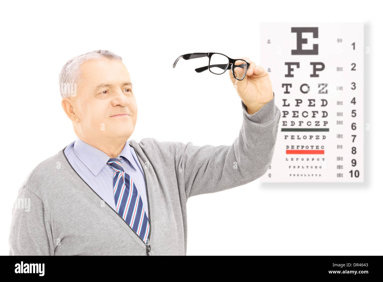 Try to see wearing glasses Cut Out Stock Images & Pictures - Alamy