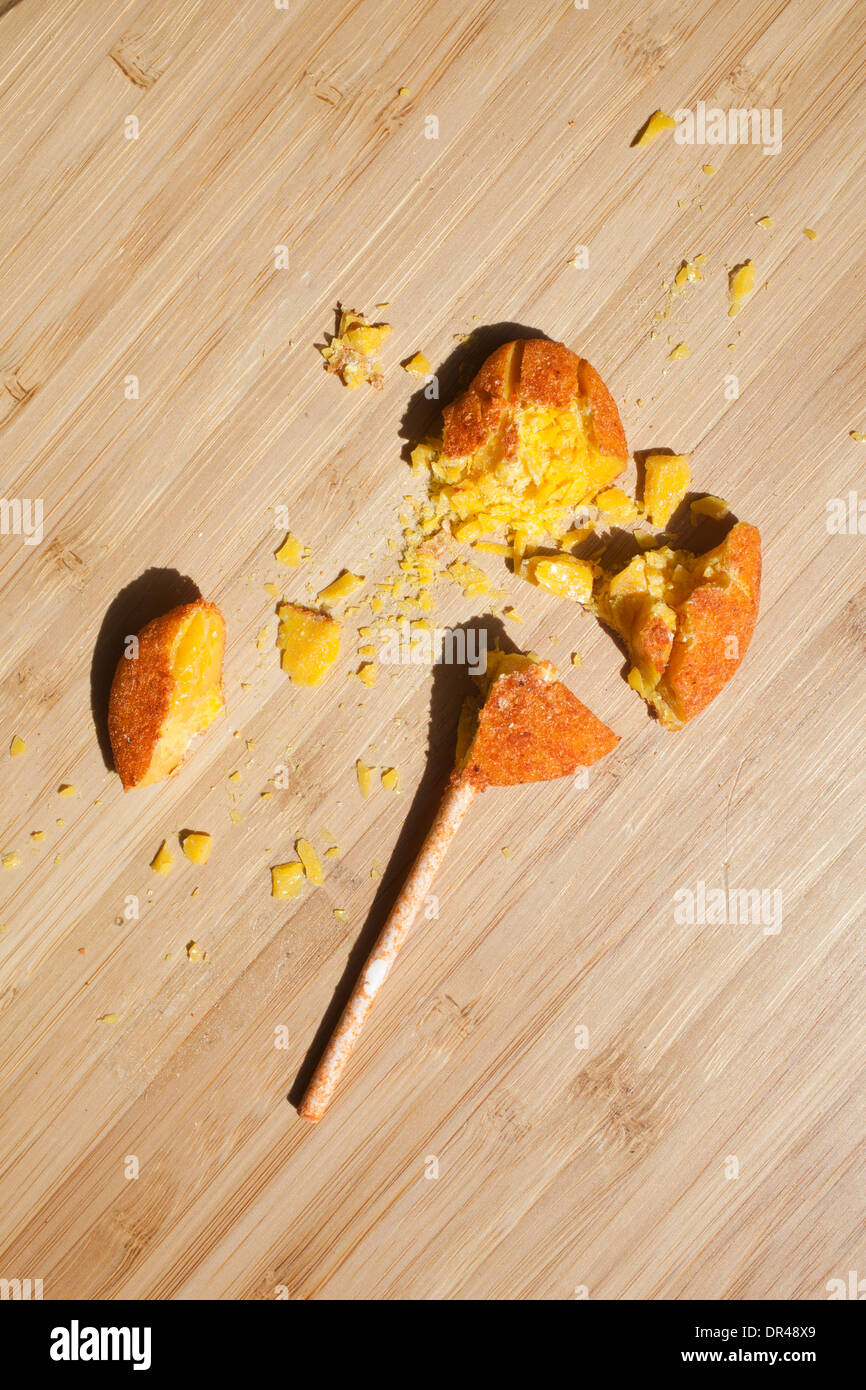 Crushed lollipop Stock Photo