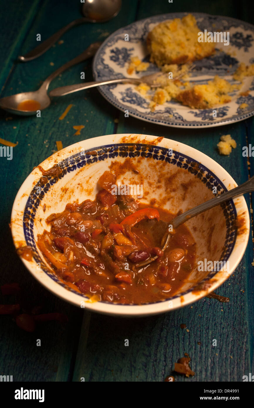 Bowl of chili Stock Photo Alamy