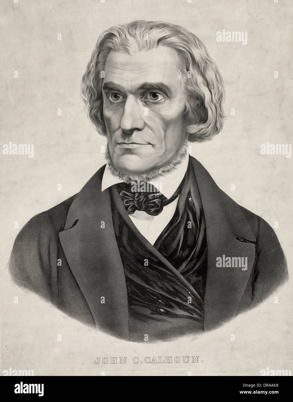 John Caldwell Calhoun was a leading American politician and political theorist during the first half of the 18th century. 1853 Stock Photo