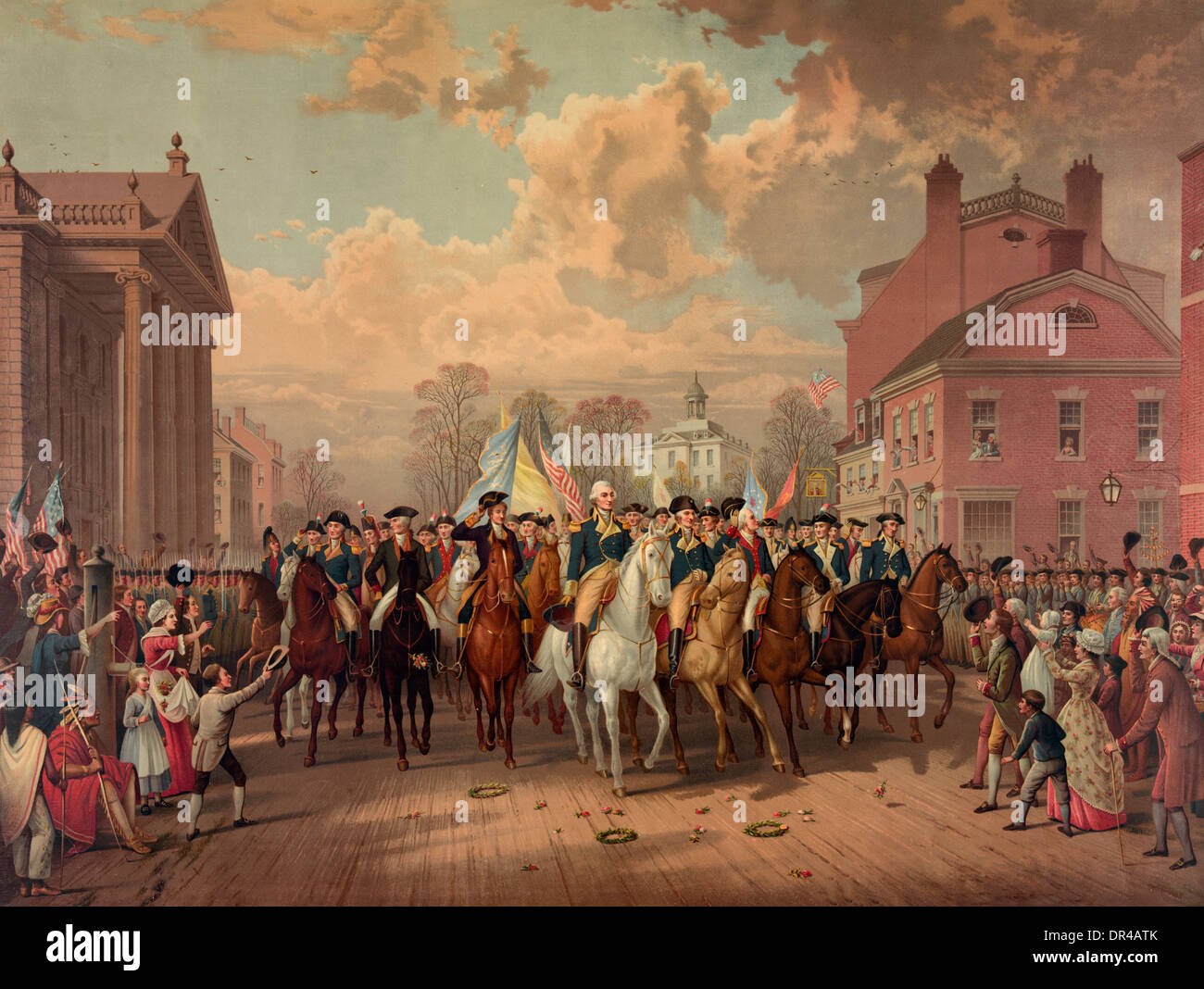 "Evacuation day" and Washington's triumphal entry in New York City