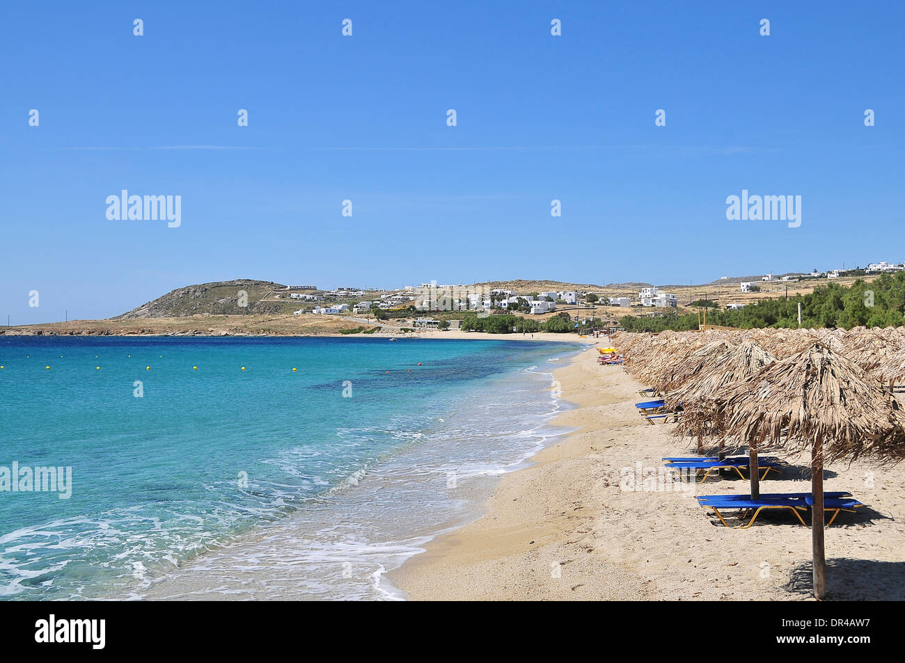 Beach in Santorini Island Stock Photo
