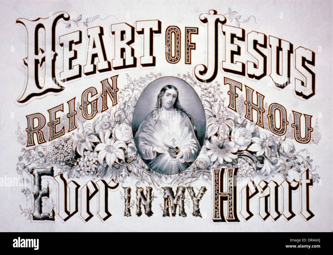 Heart of Jesus Reign Thou Ever in my Heart Stock Photo Alamy