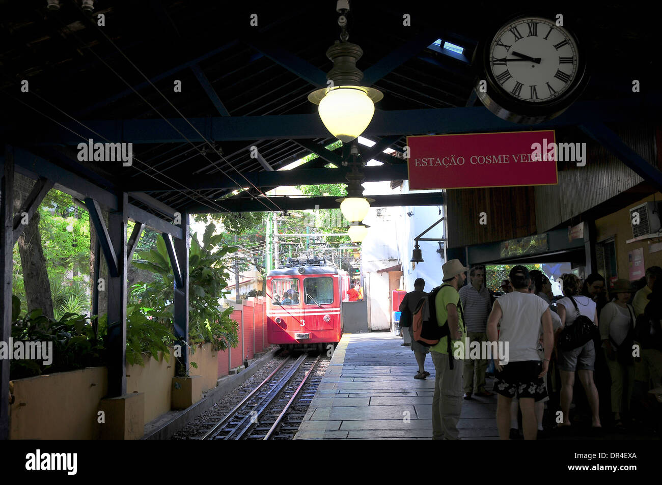 Cosme Velho train station Stock Photo