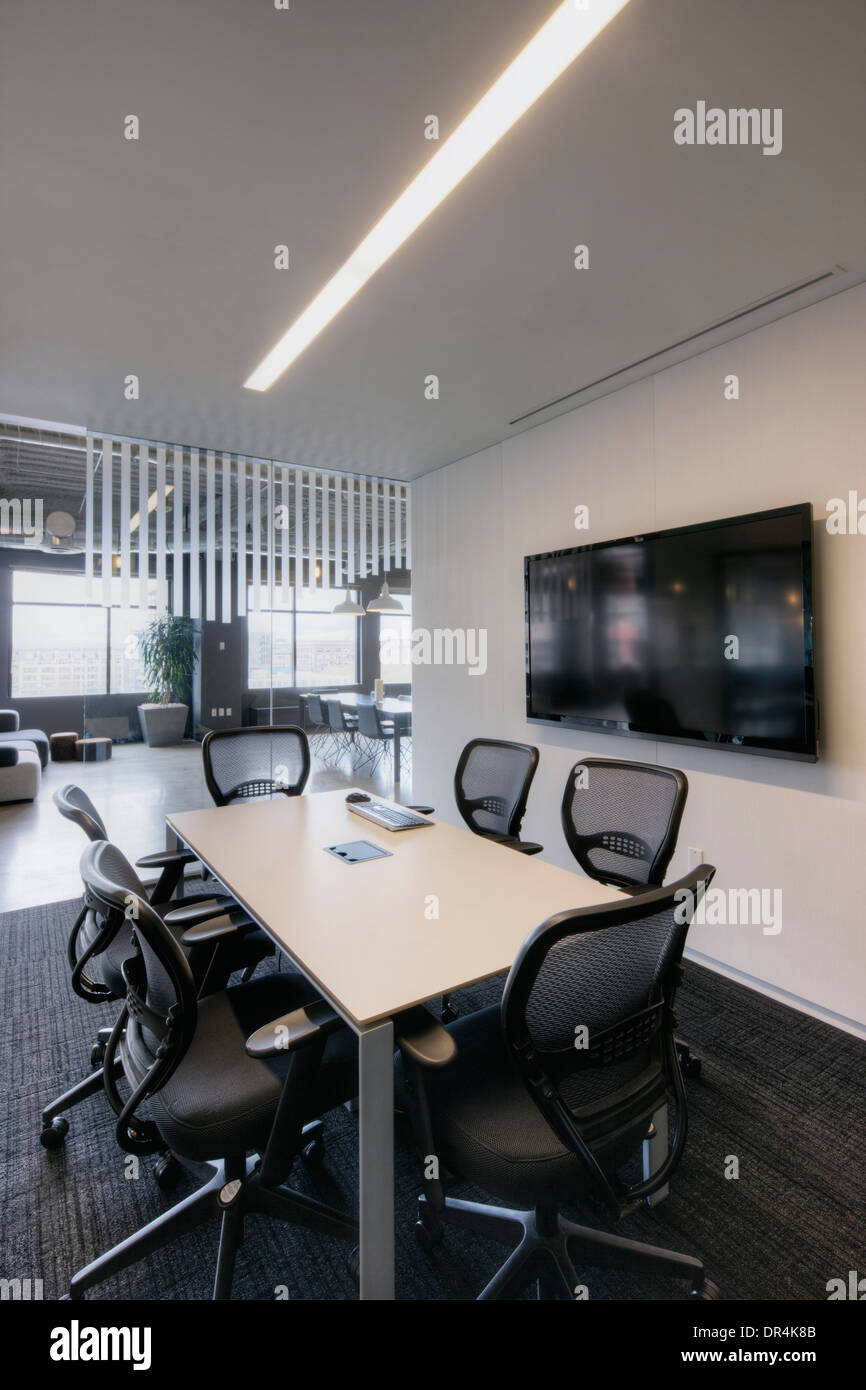 Empty meeting room in office Stock Photo