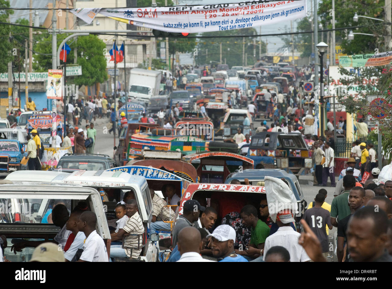 Apr 30, 2009 Port au Prince, Haiti A typical morning rush hour in the crowded and polluted