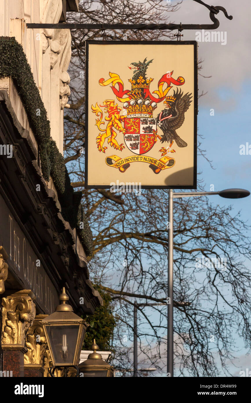Cadogan Arms Pub Sign, Kings Road, London Stock Photo