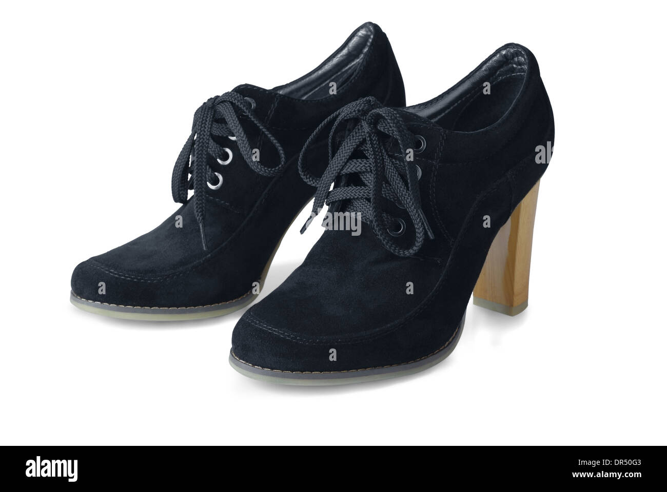 Winter shoes on a white background Stock Photo