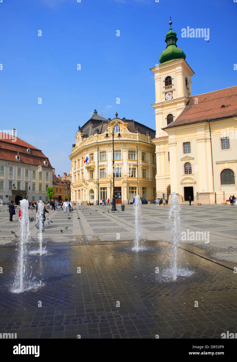 Sibiu (Hermannstadt), Rumänien, Siebenbürgen. Die Altstadt Stock Photo -  Alamy