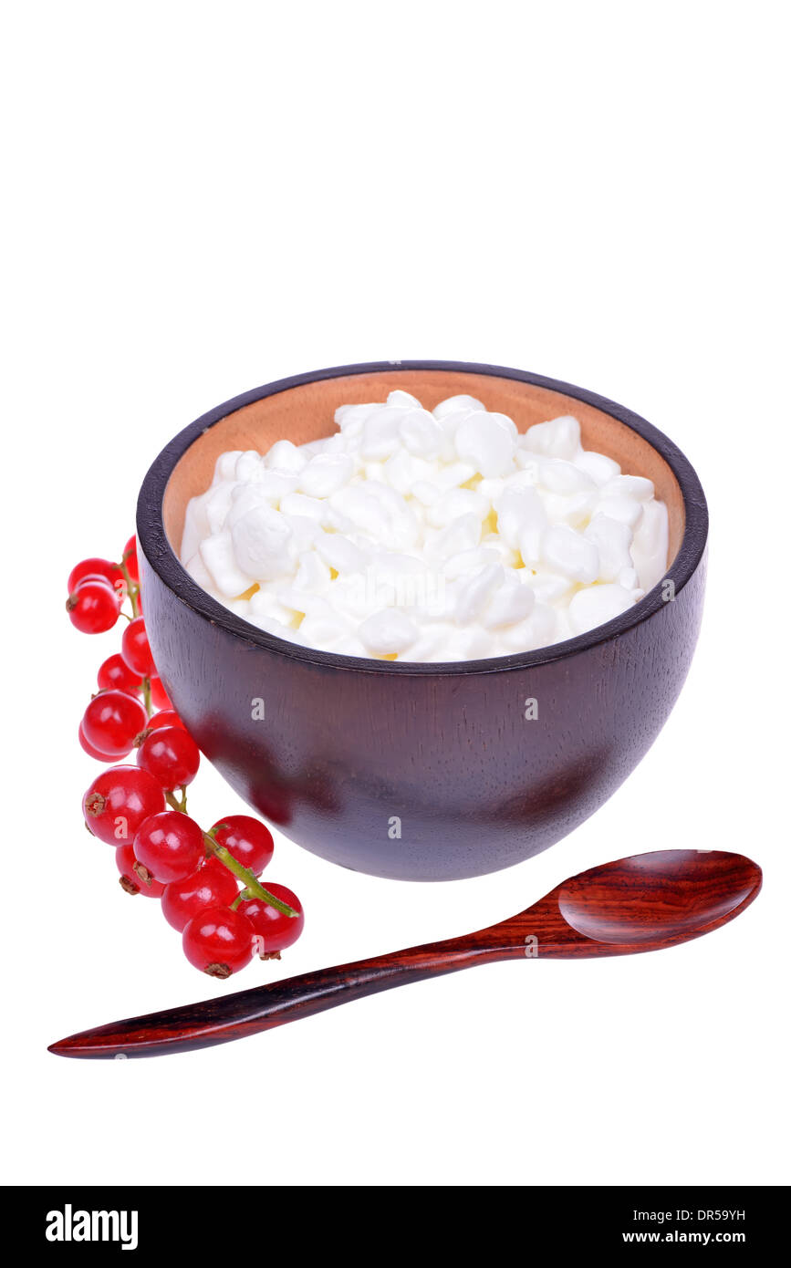 Fresh cottage cheese Stock Photo