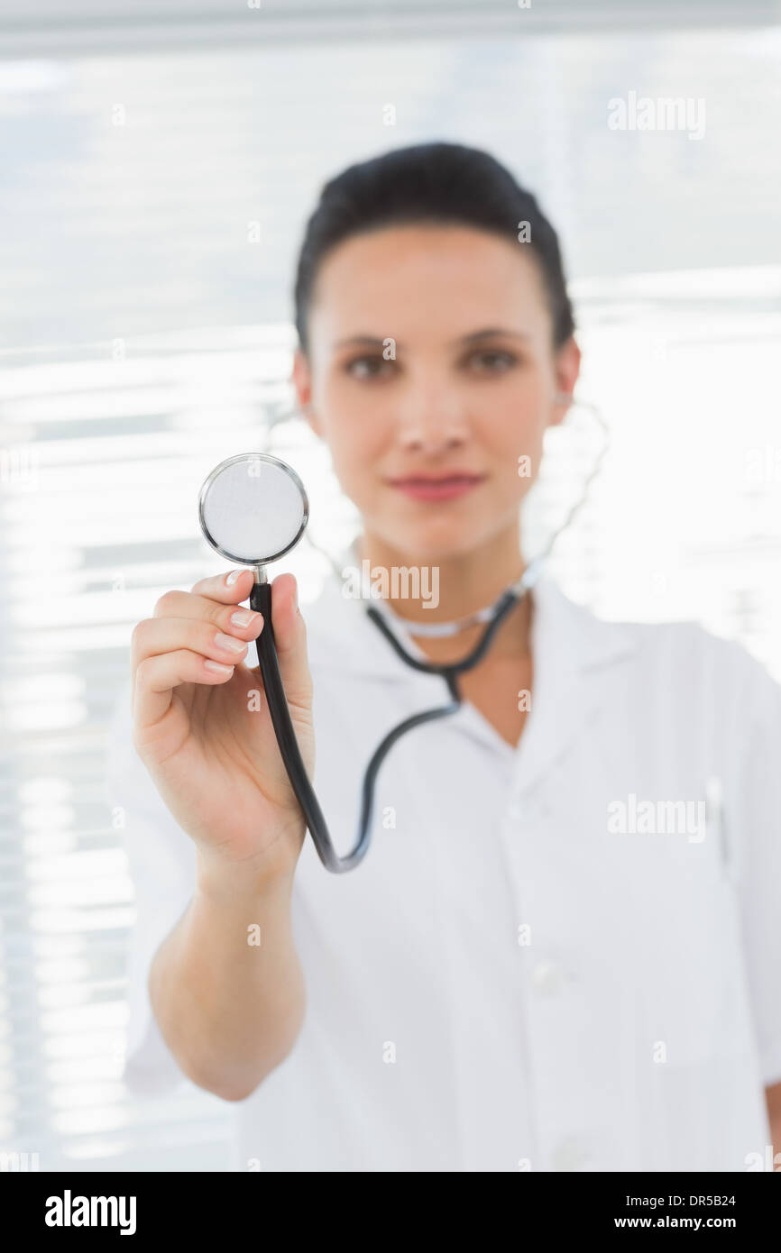 Portrait of a female doctor with stethoscope Stock Photo Alamy