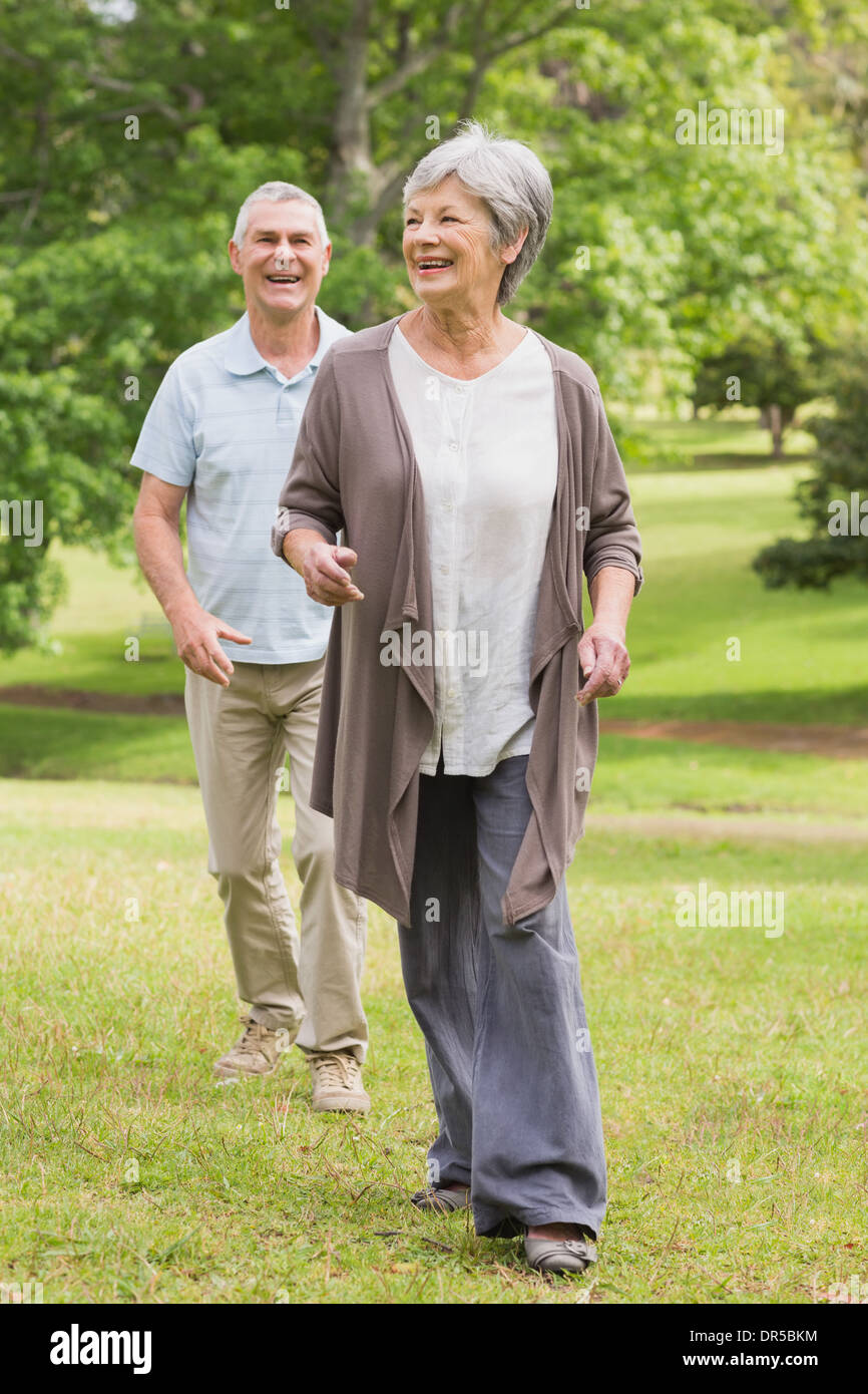 Woman happy relaxed walking hi-res stock photography and images - Alamy