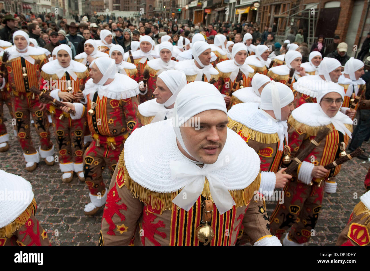 Feb 24, 2009 - Binche, Hainaut, Belgium - Gilles de Binche wear their ...
