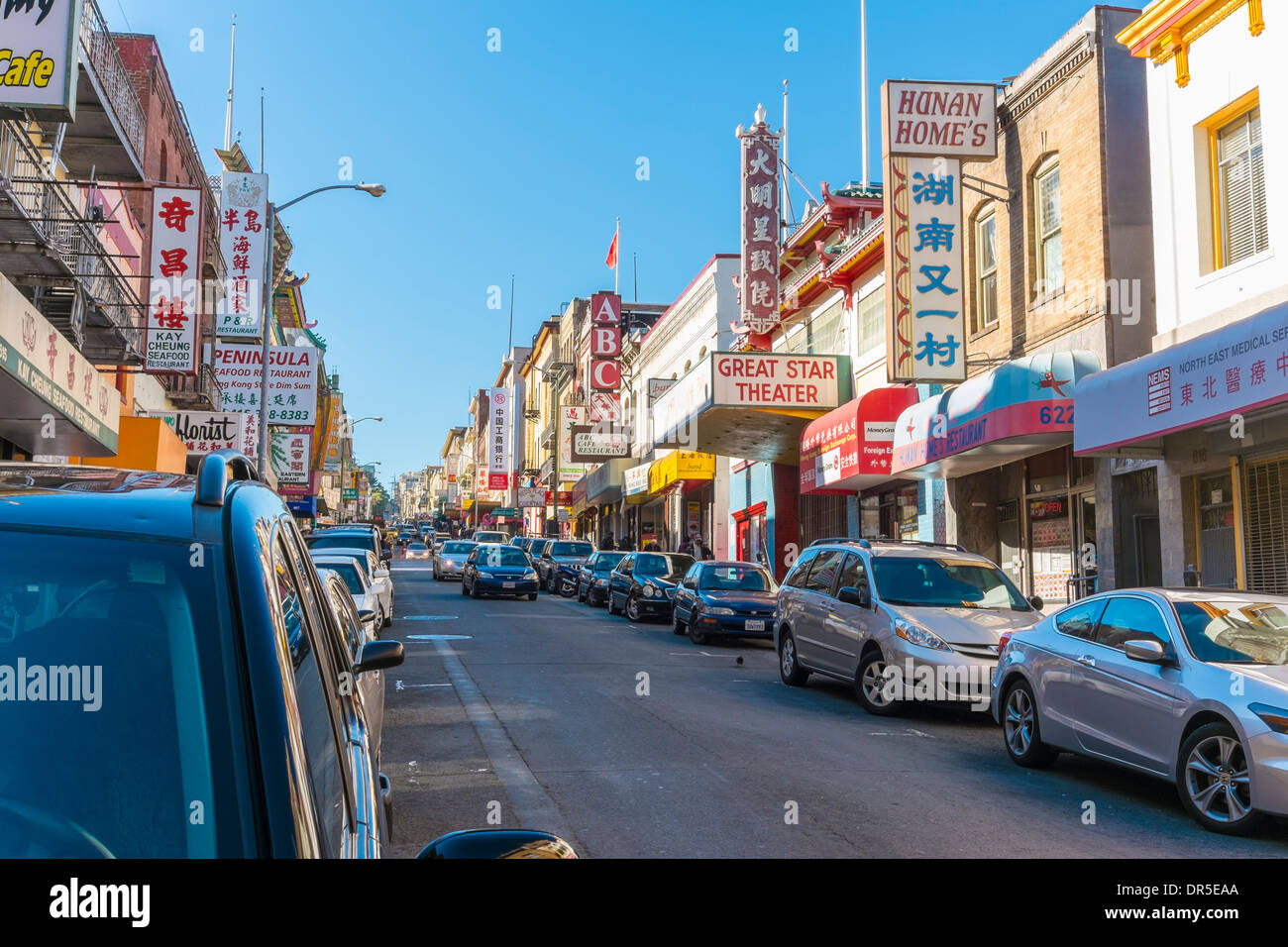 Commercial street san francisco chinatown hires stock photography and