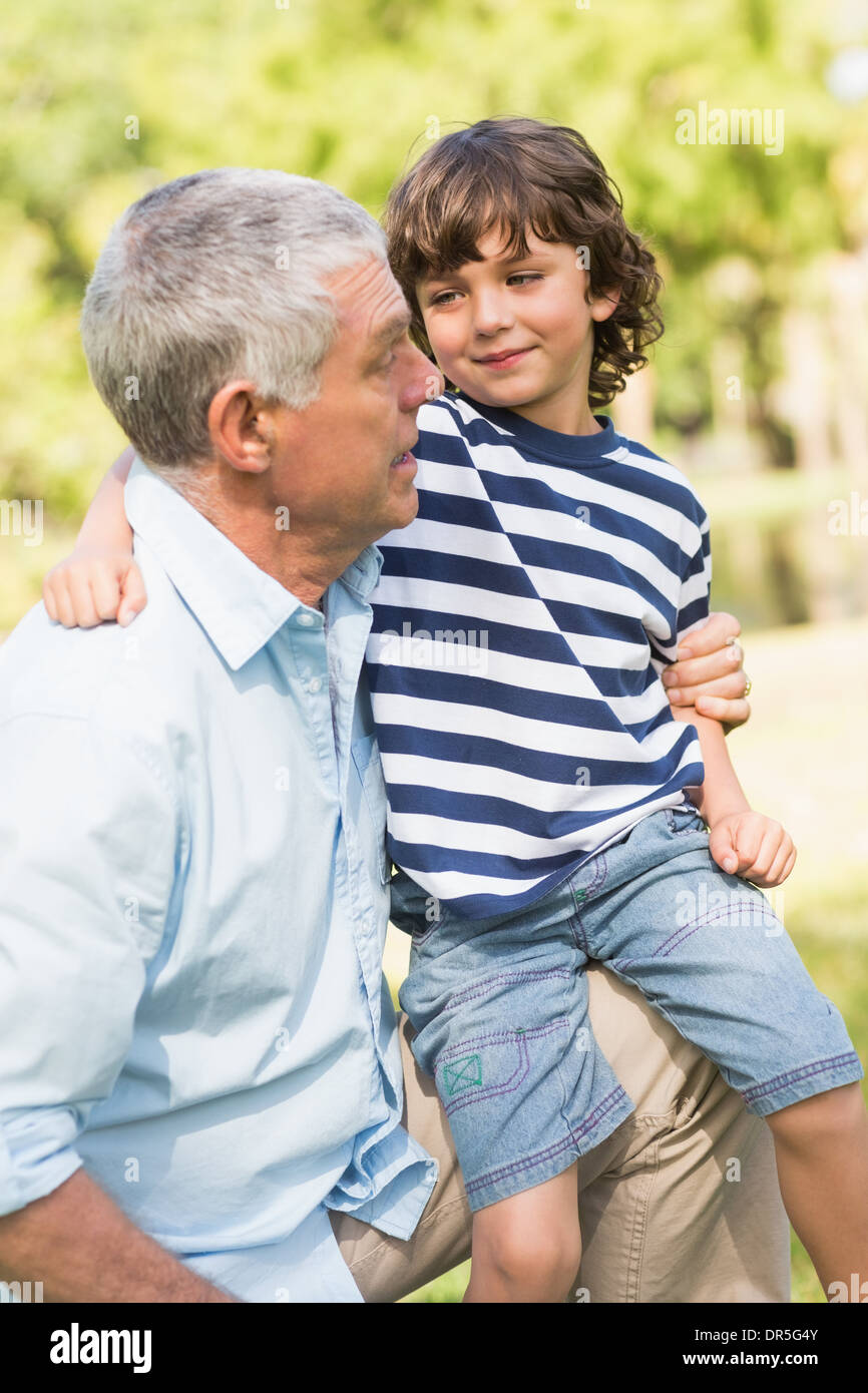 Grandfather son hi-res stock photography and images - Alamy