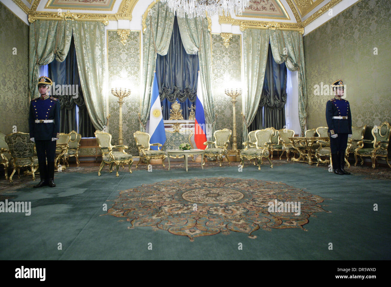 Dec 10, 2008 - Moscow, Russia - Malachite Hall of The Grand Kremlin Palace (Credit Image: © PhotoXpress/ZUMA Press) RESTRICTIONS: * North and South America Rights Only * Stock Photo