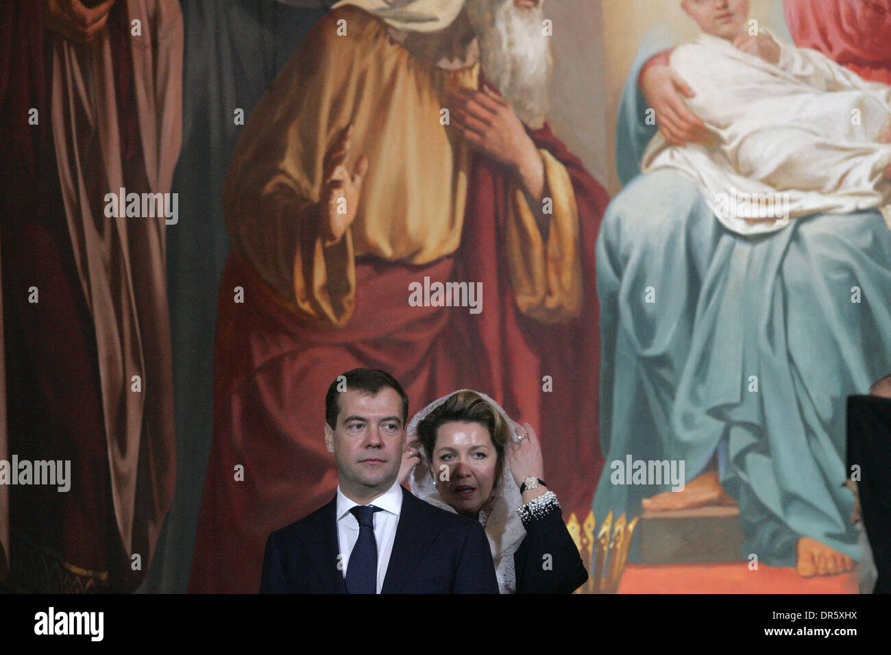 Feb 01, 2009 - Moscow, Russia - President DMITRY MEDVEDEV and his wife ...