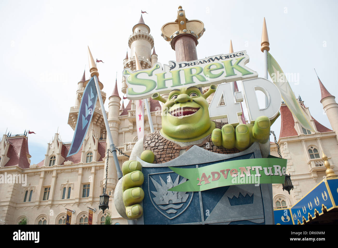 Shrek 4D Adventure. Universal Studios. Stock Photo