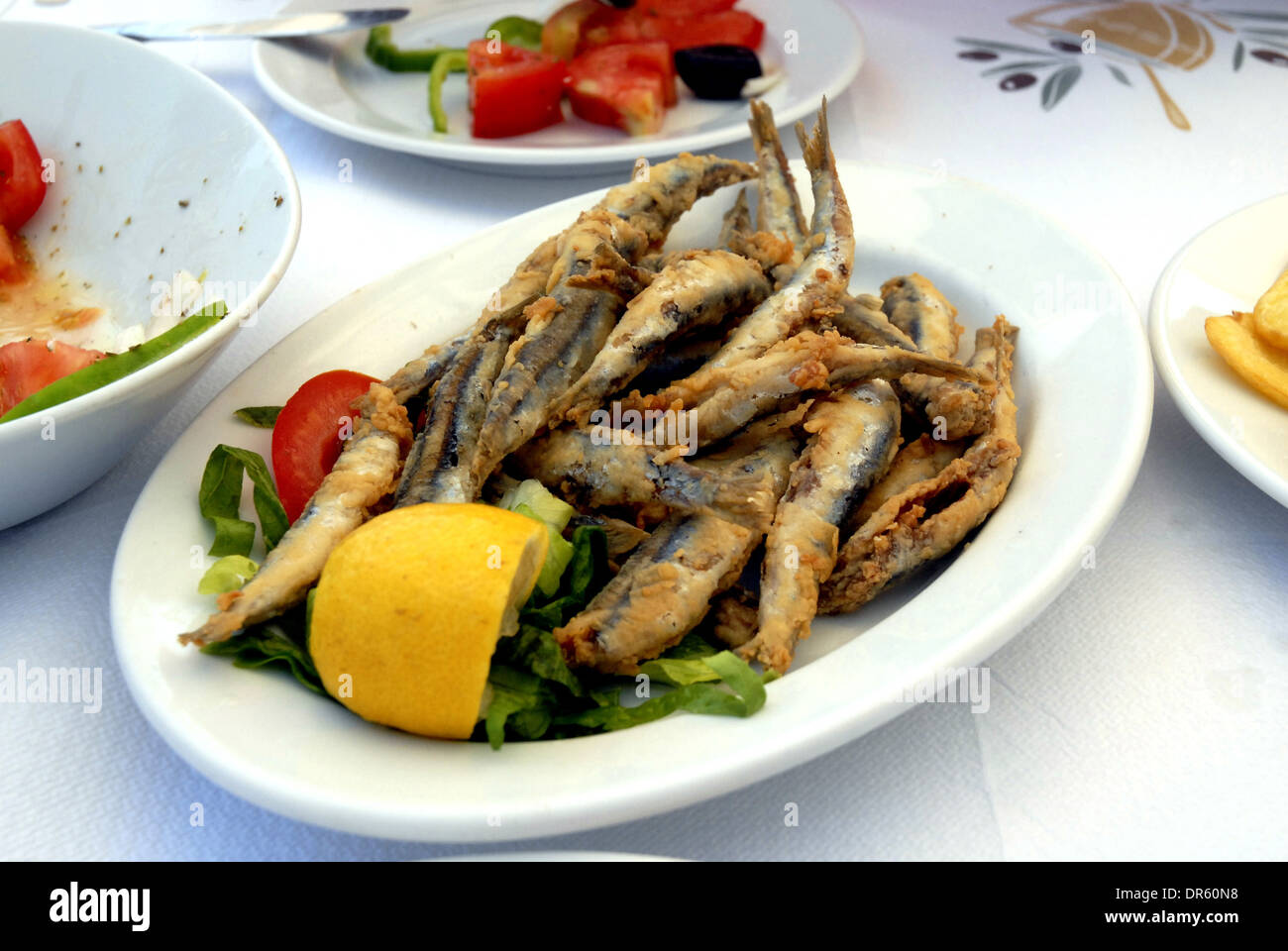 Deep Fried Anchovies Stock Photo Alamy