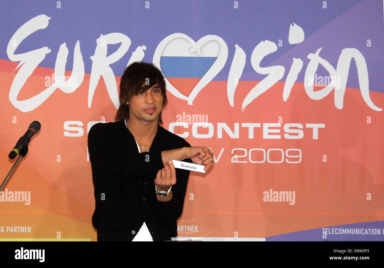 Apr 29, 2009 - Moscow, Russia - The Olympyisky Sport Complex will host the Contest. PICTURED: Eurovision 2008 winner DIMA BILAN from Russia, March 16, 2009. (Credit Image: © PhotoXpress/ZUMA Press) Stock Photo