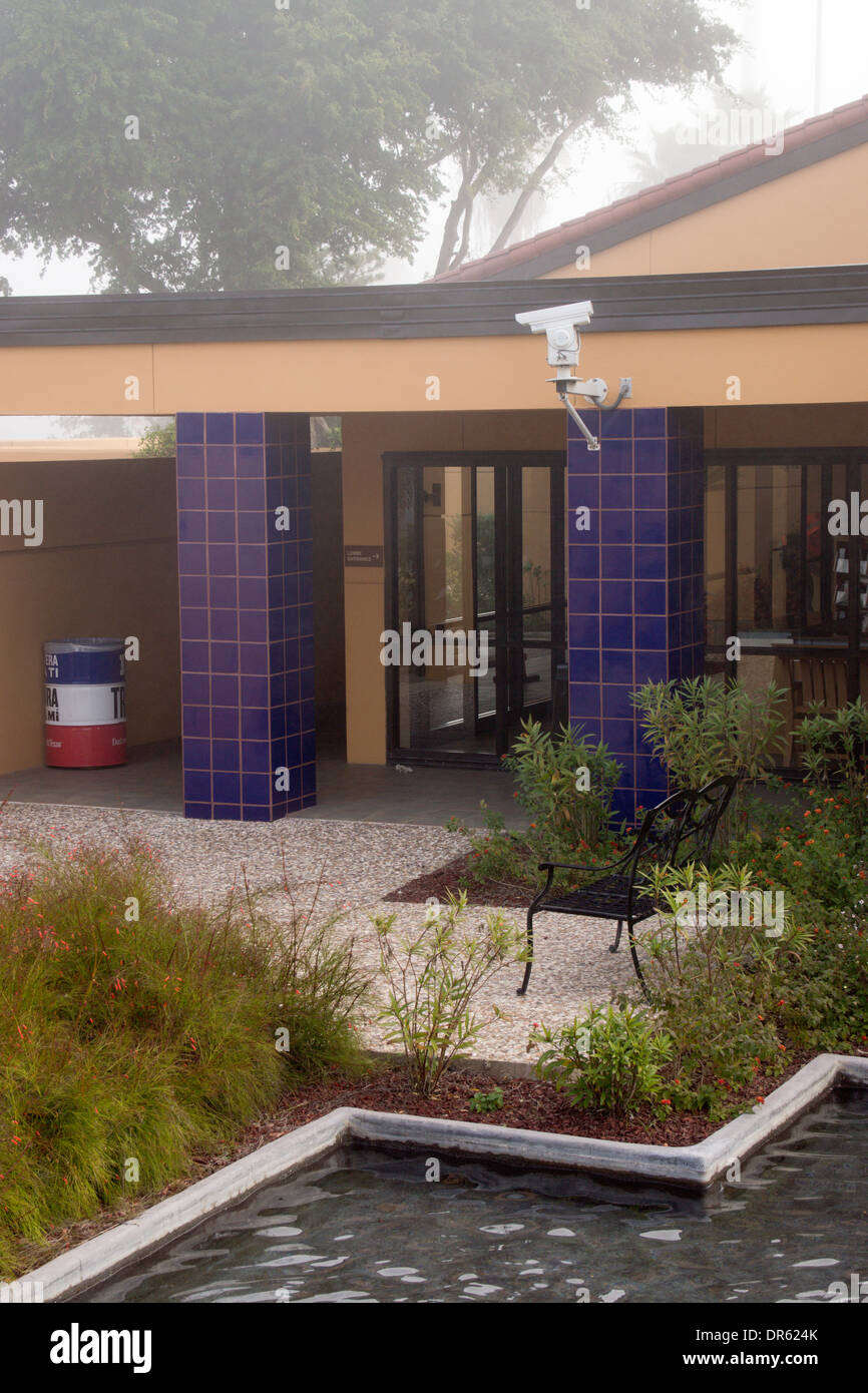 Surveillance Camera mounted on the Texas Information Center building at