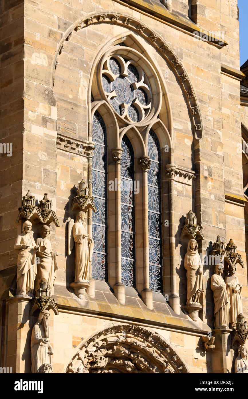 Detail of Trier Cathedral or Dom St. Peter, the oldest church in Germany. Stock Photo