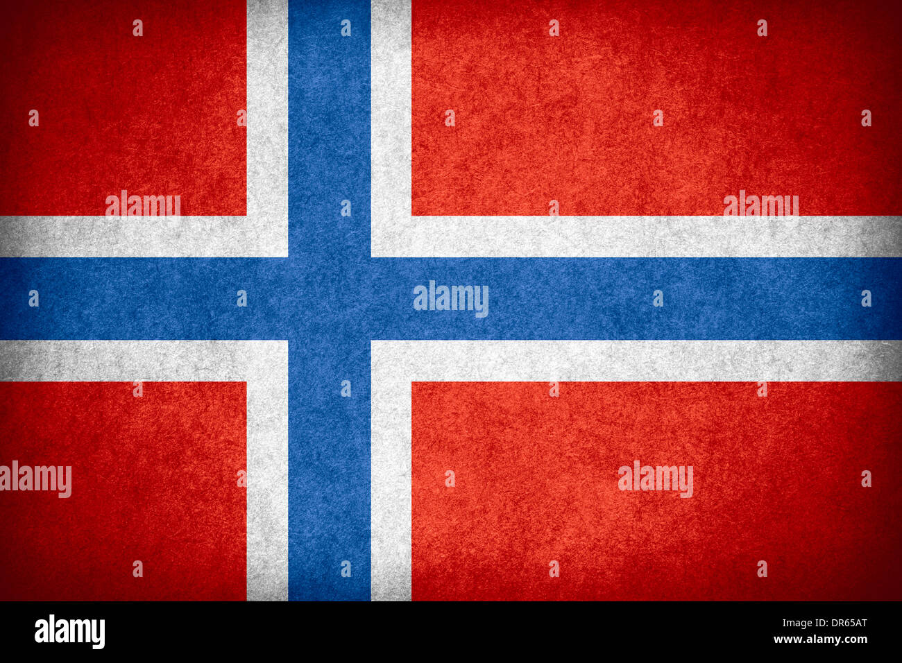 flag of Norway or Norwegian banner on paper rough pattern texture Stock ...