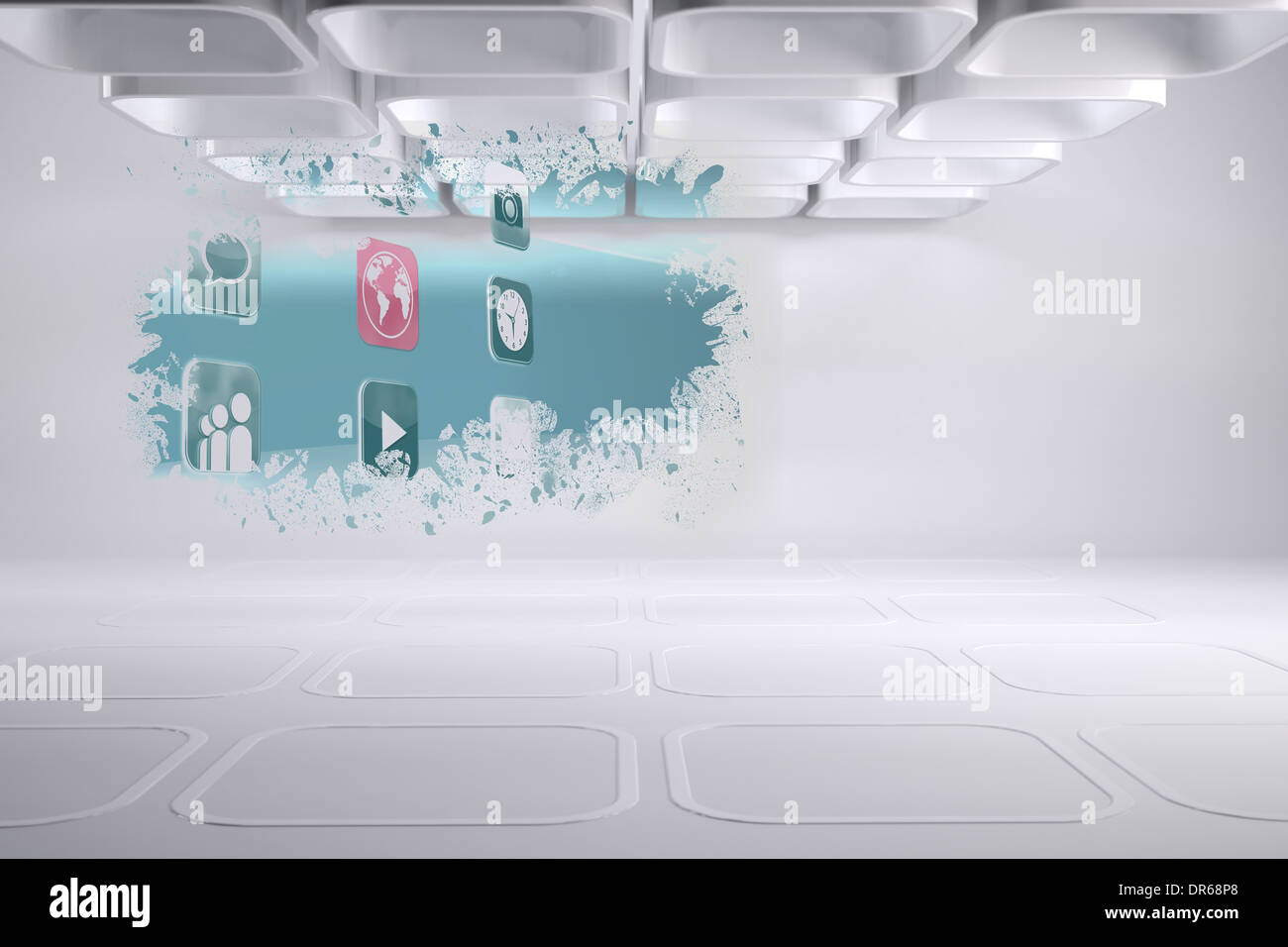 Splash showing applications Stock Photo