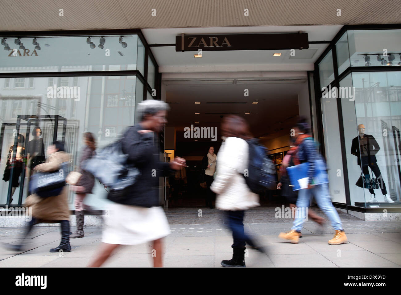 Zara store at Oxford street in London Britain 14 March. Zara owner
